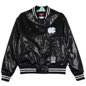 UNC Tar Heels Mitchell & Ness NCAA M Medium Womens‎ Jacket Black Sequins NWT